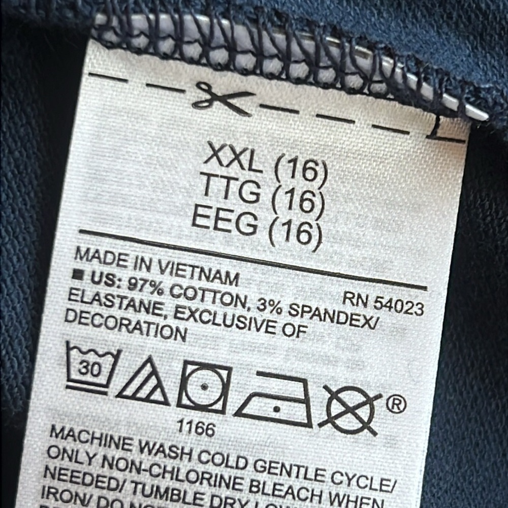 Old Navy Girls Navy Short Sleeve Polo - Picture 4 of 4